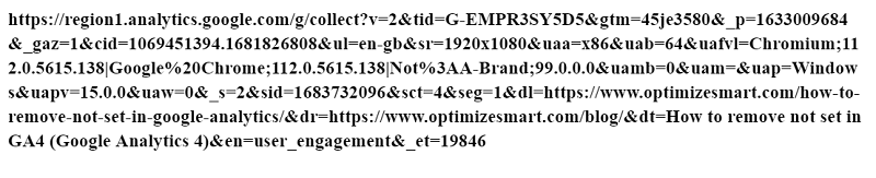 GA4 (Google Analytics 4) Measurement Protocol Tutorial 24 full measurement protocol request from GTM