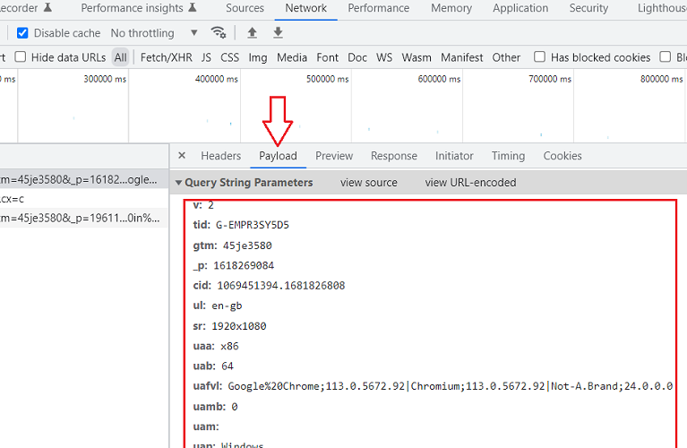 GA4 (Google Analytics 4) Measurement Protocol Tutorial 38 see the payload data sent to the GA server
