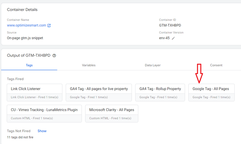 gtag.js – Google Tag in Google Analytics 4 and beyond. 29 the ‘Tags Fired section