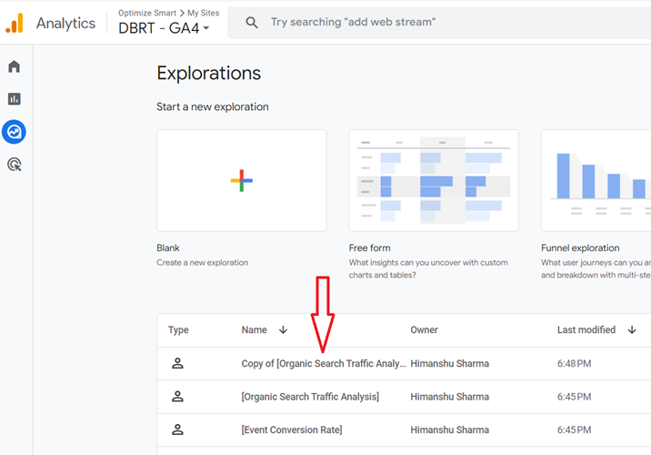 ‘Copy of Organic Search Traffic Analysis