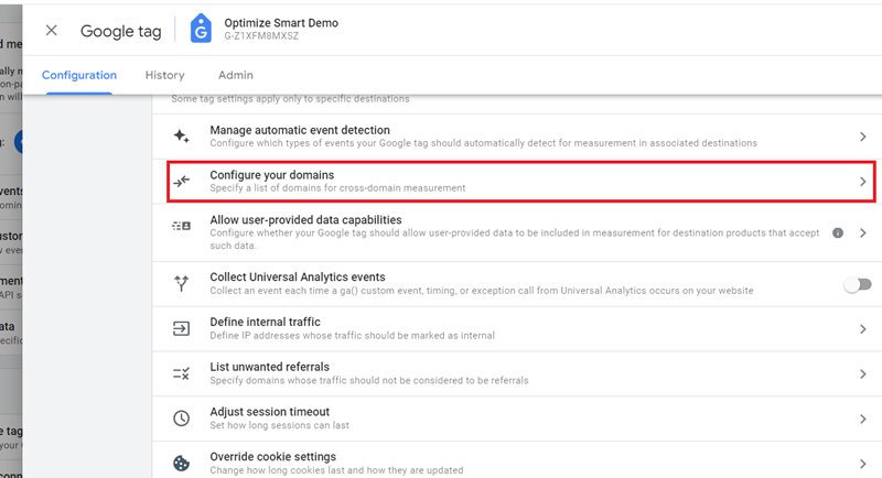 Free GA4 training and tutorial with Certification 19 configure your domains ga4