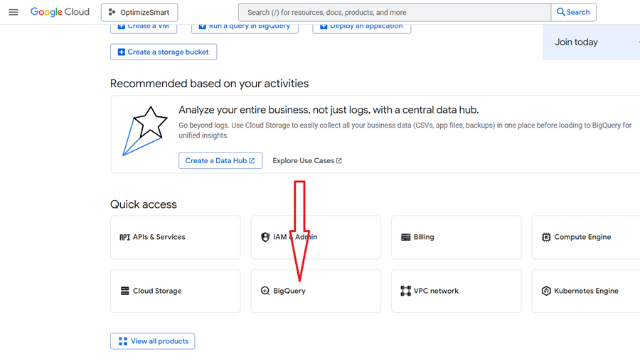 Understanding the BigQuery User Interface 6 quickly access bigquery