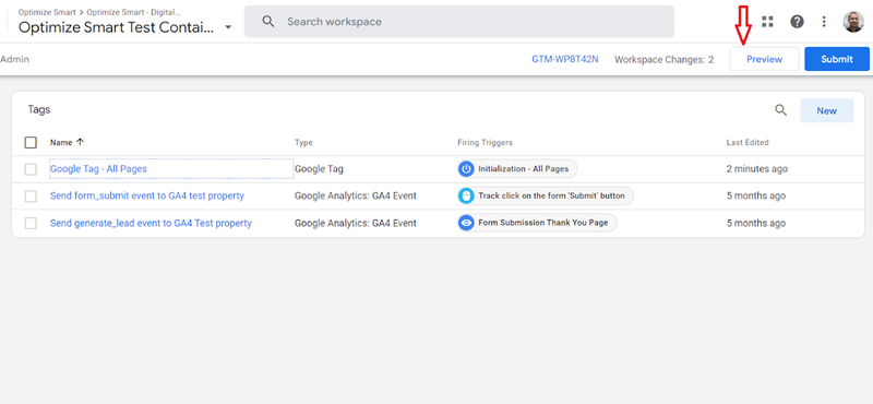 gtag.js – Google Tag in Google Analytics 4 and beyond. 24 click on the ‘Preview button