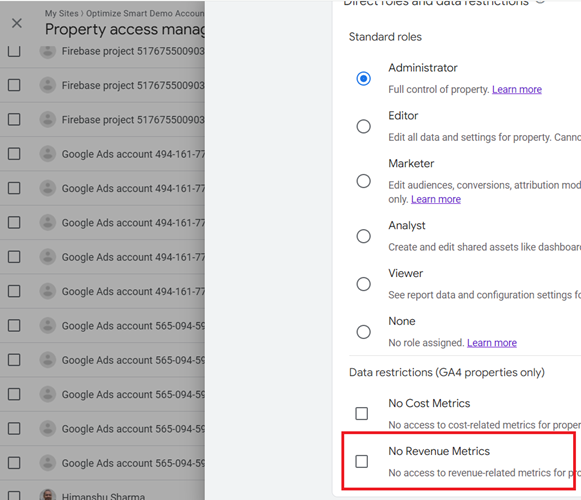 no revenue metrics Property Access Management