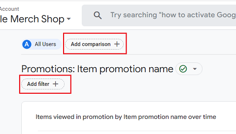 customise the ‘Promotions report
