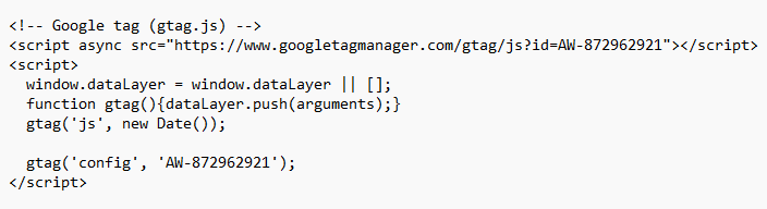 gtag.js – Google Tag in Google Analytics 4 and beyond. 2 Javascript code for installing Google Ads Conversion Tracking