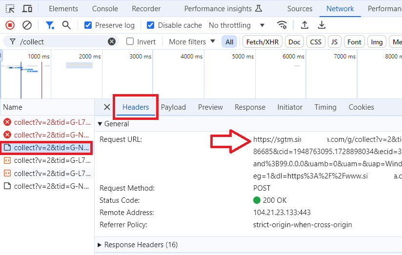 10 Quick Ways to Detect Server-Side Tagging in Websites 4 request url