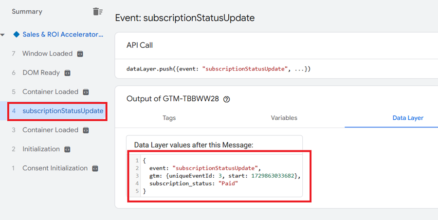 subscription status update