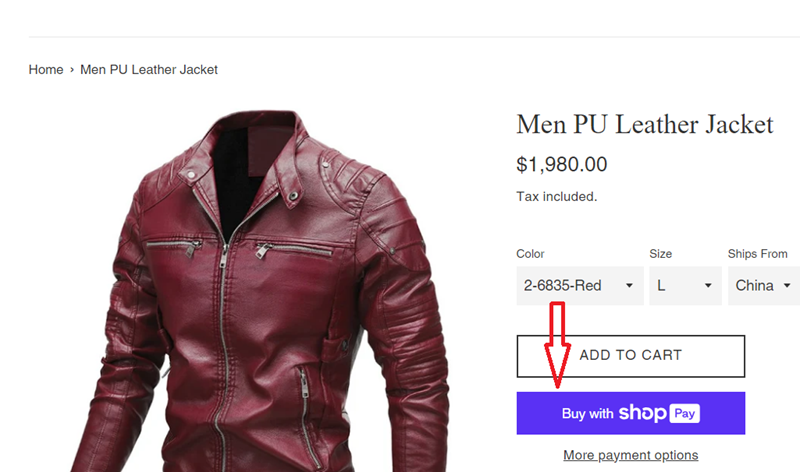 track clicks on the ‘Buy with Shop Pay button as a custom event