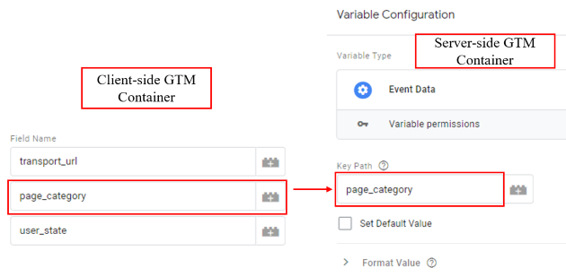 How to set up Data Layer for GTM Server Side Container 19 set key